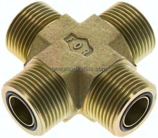 ORFS-Kreuz-Verschraubung UN 1-3/16"-12(AG)
