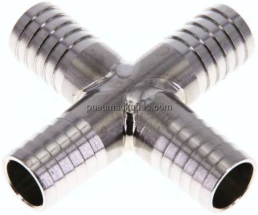 Kreuz-Schlauchverbinder 13 (1/2")mm, 1.4301