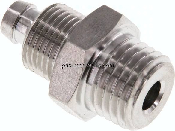 Gerades Gewindestück NPT 1/4"-8x6mm, 1.4571