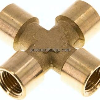 Kreuzstück G 1/4" (IG), Messing