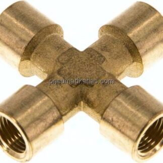 Kreuzstück G 1/8" (IG), Messing