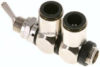 4/2-Wege Kipphebelventil G 1/4"-10 mm
