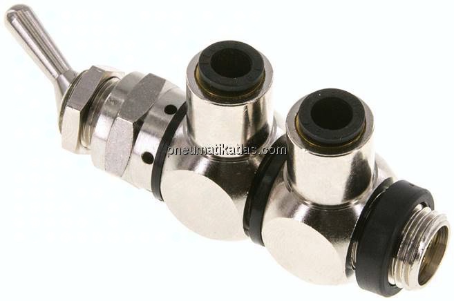 4/2-Wege Kipphebelventil G 1/4"-6 mm