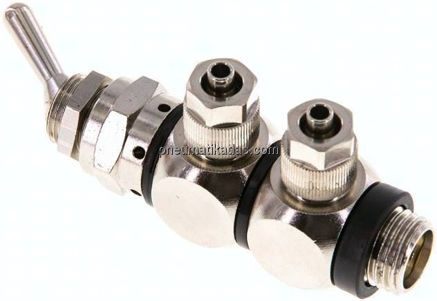 4/2-Wege Kipphebelventil G 1/4"-6x4 mm