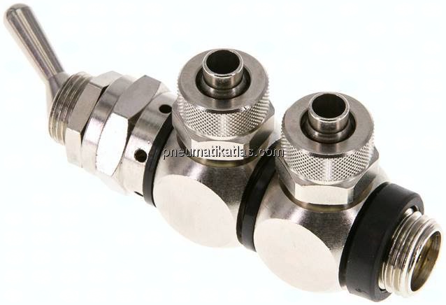 4/2-Wege Kipphebelventil G 1/4"-8x6 mm