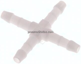 Kreuz-Schlauchverbinder 4mm, POM