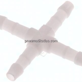 Kreuz-Schlauchverbinder 4mm, POM