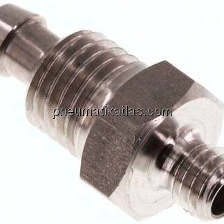 Gerades Gewindestück M 5-6x4mm, 1.4571 ohne Mutter