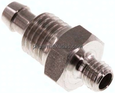Gerades Gewindestück M 5-6x4mm, 1.4571 ohne Mutter
