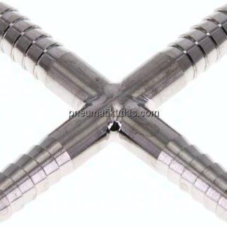 Kreuz-Schlauchverbinder 6 (1/4")mm, 1.4301