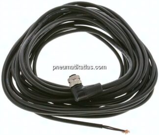 Kabel mit M12-Kupplung, 10 m, abgewinkelt, 4 lose Kabelenden (Pin 1 bis 4)