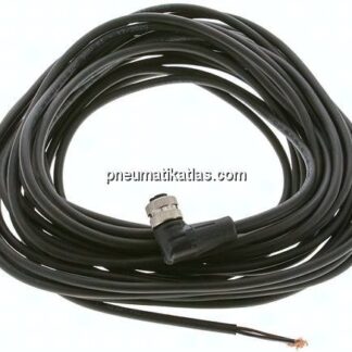 Kabel mit M12-Kupplung, 10 m, abgewinkelt, 4 lose Kabelenden (Pin 1 bis 4)