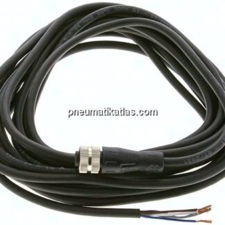 Kabel mit M12-Kupplung, 5 m, gerade, 5 lose Kabelenden (Pin 1 bis 5)