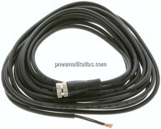 Kabel mit M12-Kupplung, 5 m, gerade, 4 lose Kabelenden (Pin 1 bis 4)