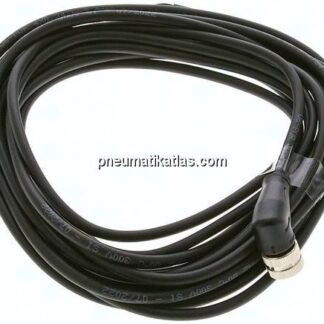 Kabel mit M12-Kupplung, 5 m, abgewinkelt, 4 lose Kabelenden (Pin 1 bis 4)