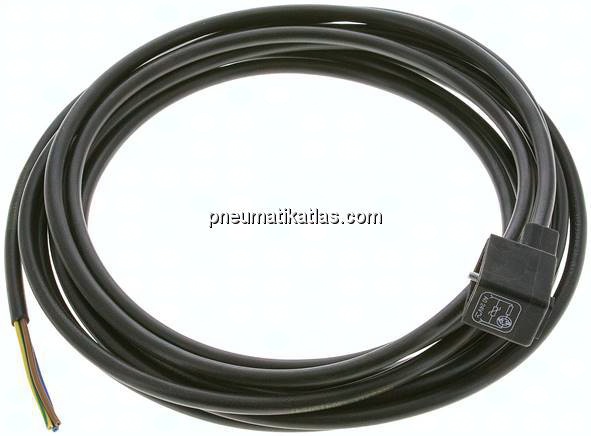 LED-Stecker mit 5 mtr Kabel, Größe 1 (Industrienorm B)