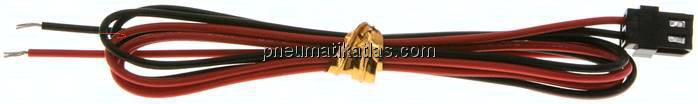 2-Pol Stecker, 6,8x3,2 mm mit 0,6 m Kabel