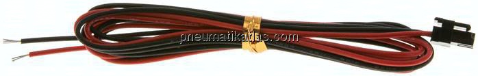 2-Pol Stecker, 6,8x3,2 mm mit 1,0 m Kabel
