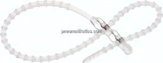 Lösbarer Kabelbinder, 320mm, 2 Befestigungsaugen, natur