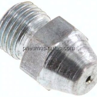 Kurzdüse für Blaspistole, M 12x1,25 (AG), Stahl verzinkt