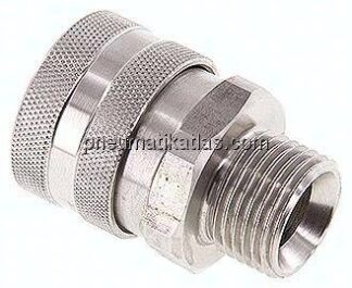 Edelstahl Kupplungsdose für Schaumpistole G 1/2" (AG)