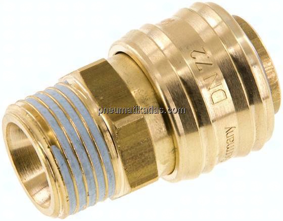 Kupplungsdose (NW7,2) G 1/2"(AG), Messing