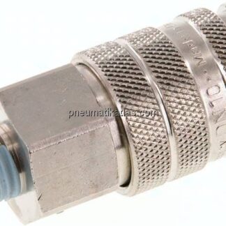 Kupplungsdose (NW10) R 1/4"(AG), Messing vernickelt