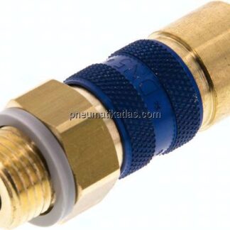 Kupplungsdose (NW5) G 1/4"(AG), blau, Sechseck SW10