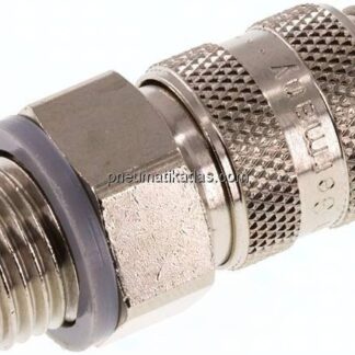 Kupplungsdose (NW5) G 1/4"(AG), Messing vernickelt