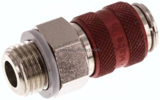 Kupplungsdose (NW5) G 1/4"(AG), Messing vernickelt
