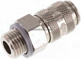 Kupplungsdose (NW5) G 1/4"(AG), Messing vernickelt