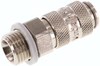 Kupplungsdose (NW2,7) G 1/8"(AG), Messing vernickelt