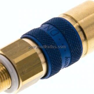 Kupplungsdose (NW5) G 1/8"(AG), blau, Sechseck SW10