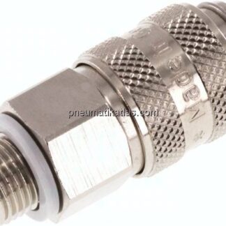 Kupplungsdose (NW5) G 1/8"(AG), Messing vernickelt