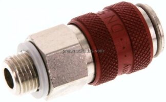 Kupplungsdose (NW5) G 1/8"(AG), Messing vernickelt