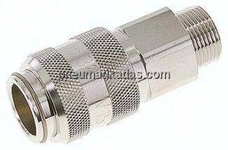 Kupplungsdose (NW15) G 3/4"(AG), Messing vernickelt