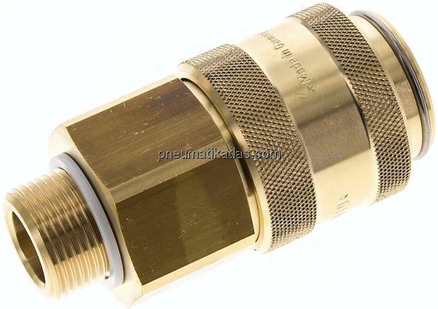 Kupplungsdose (NW19) G 3/4"(AG), Messing