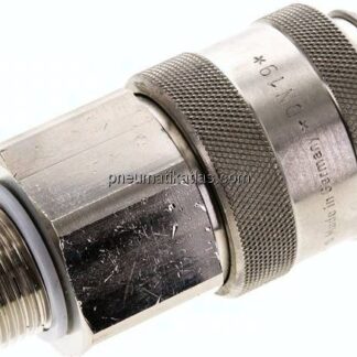 Kupplungsdose (NW19) G 3/4"(AG), Messing vernickelt
