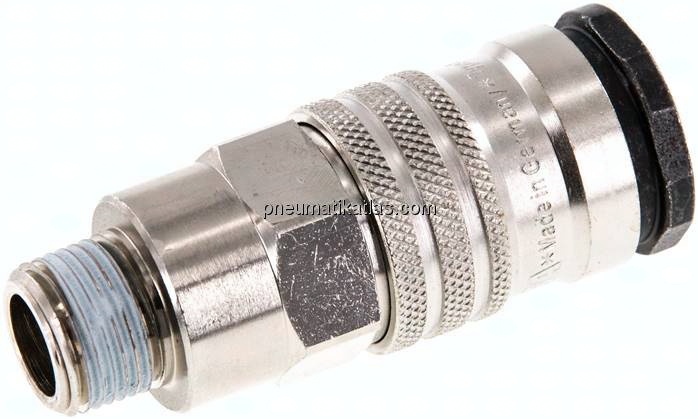 Kupplungsdose (NW10) R 3/8"(AG), Messing / Stahl
