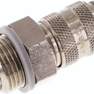 Kupplungsdose (NW5) G 3/8"(AG), Messing vernickelt