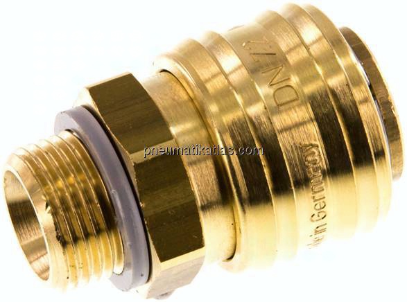 Kupplungsdose (NW7,2) G 3/8"(AG), Messing