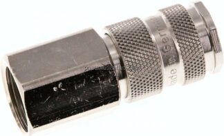 Kupplungsdose (NW7,2) G 1/2"(IG), Stahl gehärtet, vernickelt / Messing vernickelt