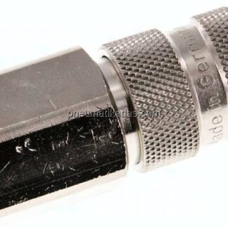Kupplungsdose (NW7,2) G 1/2"(IG), Stahl gehärtet, vernickelt / Messing vernickelt