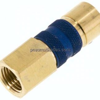 Kupplungsdose (NW5) G 1/4"(IG), blau, Sechseck SW10