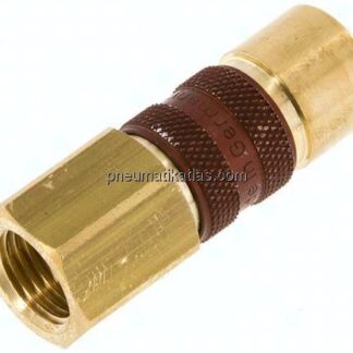 Kupplungsdose (NW5) G 1/4"(IG), braun, Dreieck 9,5 mm