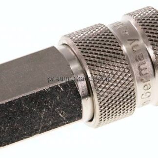 Kupplungsdose (NW7,2) G 1/4"(IG), Stahl gehärtet, vernickelt / Messing vernickelt
