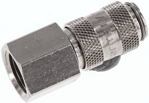Kupplungsdose (NW2,7) G 1/8"(IG), Messing vernickelt