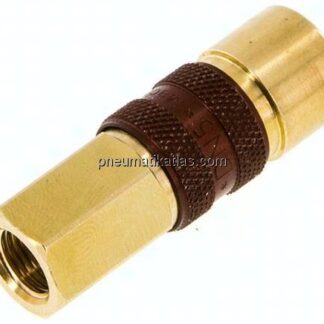 Kupplungsdose (NW5) G 1/8"(IG), braun, Dreieck 9,5 mm