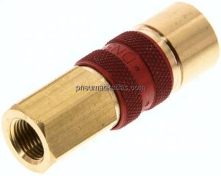 Kupplungsdose (NW5) G 1/8"(IG), rot, Achteck SW10