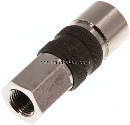 Kupplungsdose (NW5) G 1/8"(IG), braun, Dreieck 9,5 mm